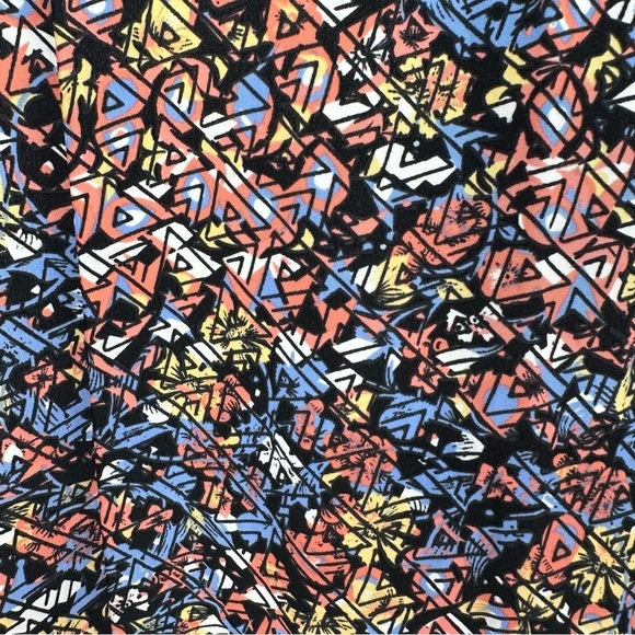 LuLaRoe Women Cardigan‎ Caroline  Multi Colors Open Front Knit Stretchy  Sz S. - Picture 6 of 10